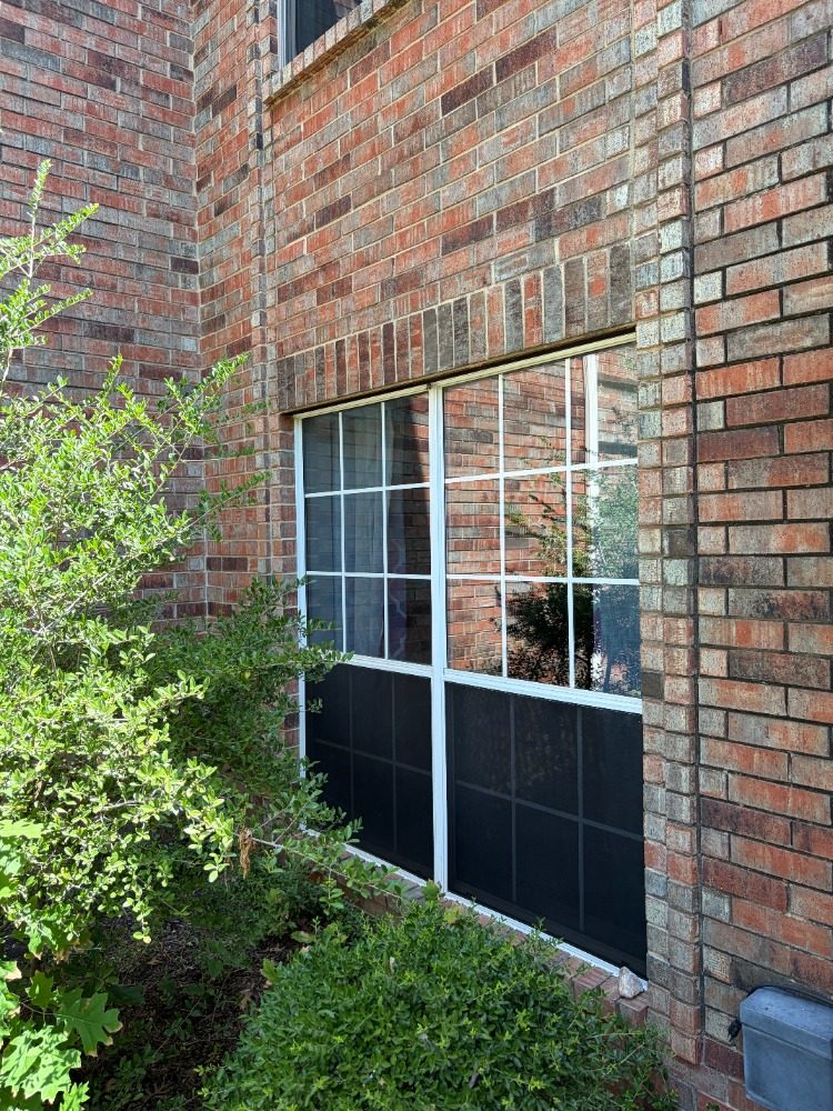 Sliding glass door window tint install