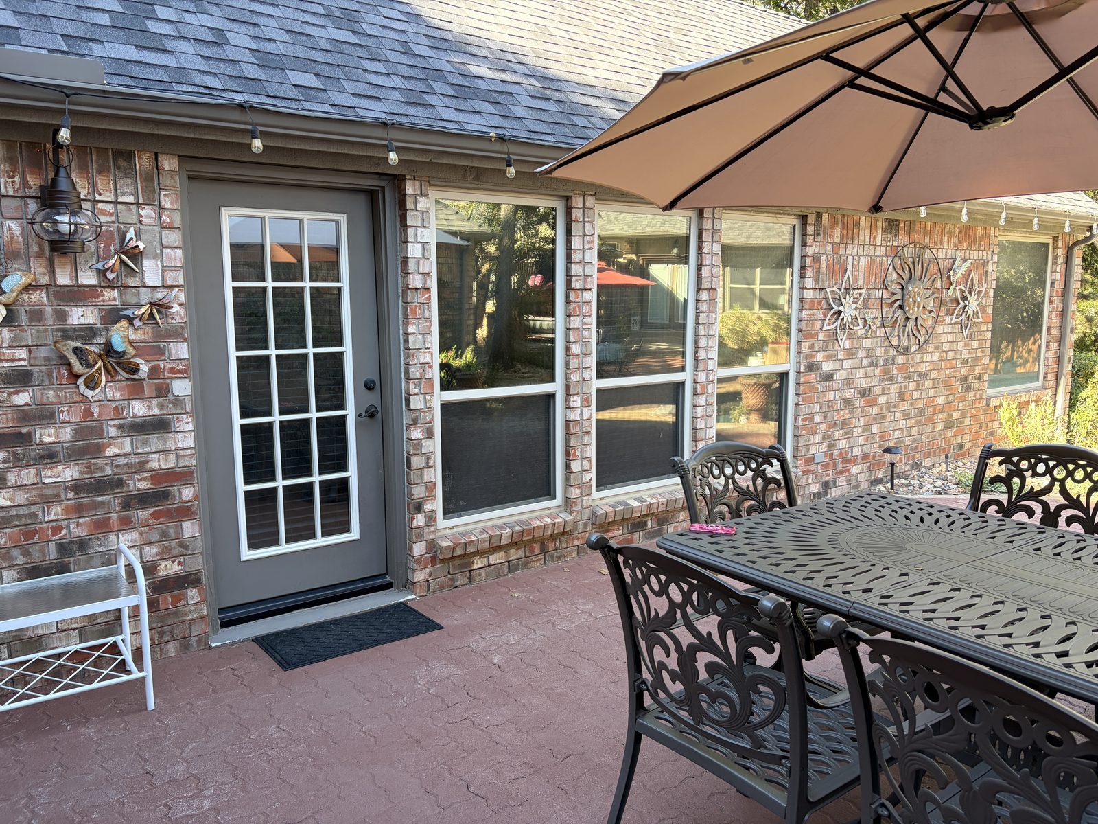 Patio doors and windows with solar film